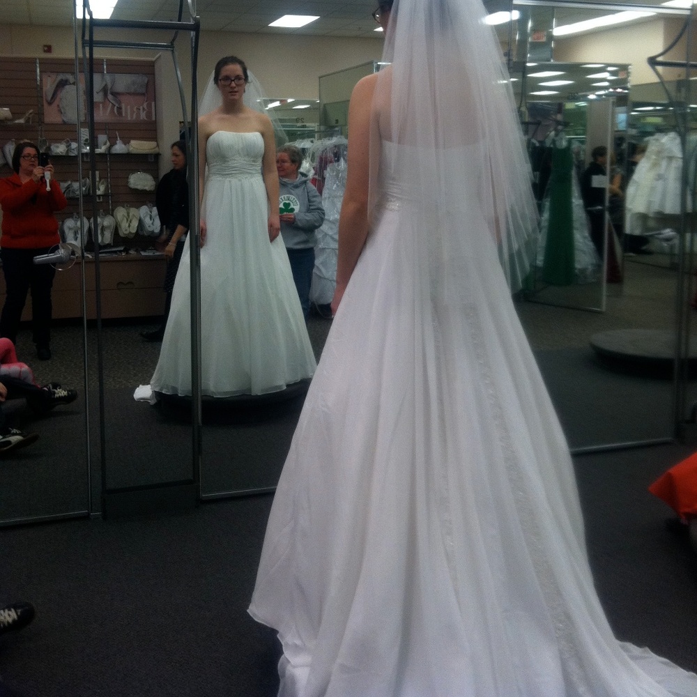 Sz10 Wedding Gown: A-Line, Pockets, Embellishments - Picture 4 of 8